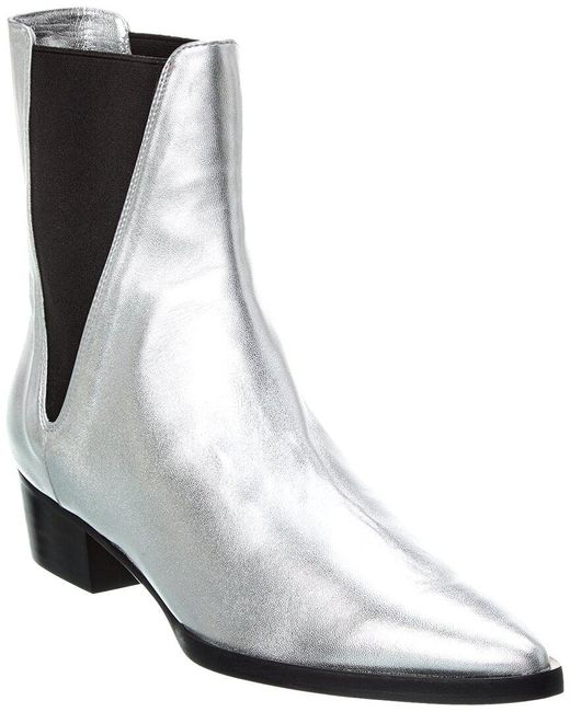 FRAME White Le Carson Leather Bootie
