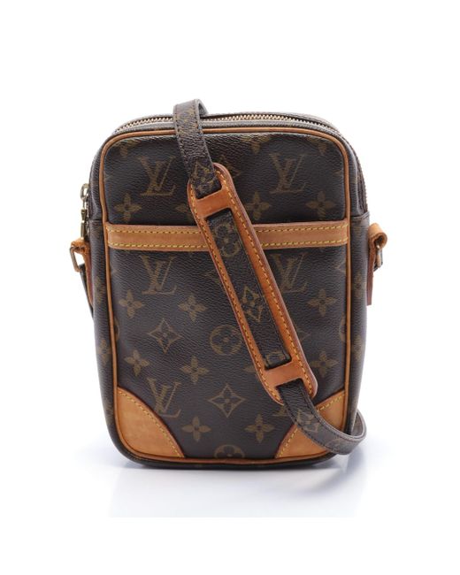 Louis Vuitton Gray Danube Monogram Shoulder Bag Pvc Leather