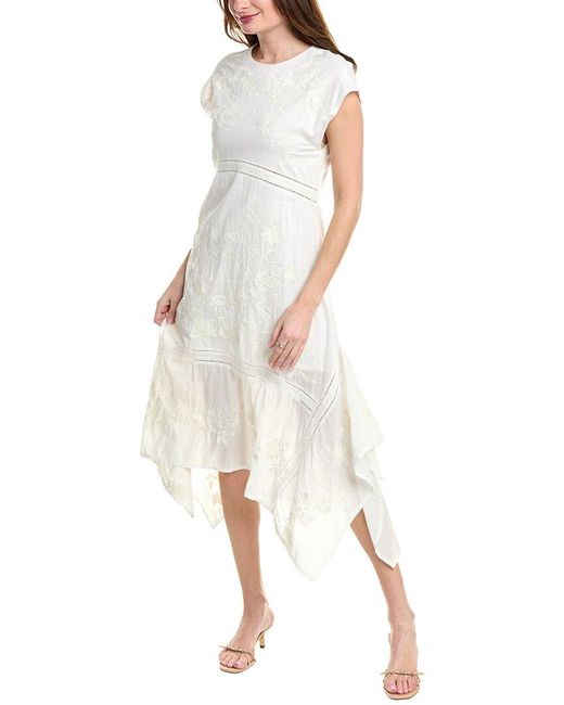 AllSaints White Gianna Maxi Dress