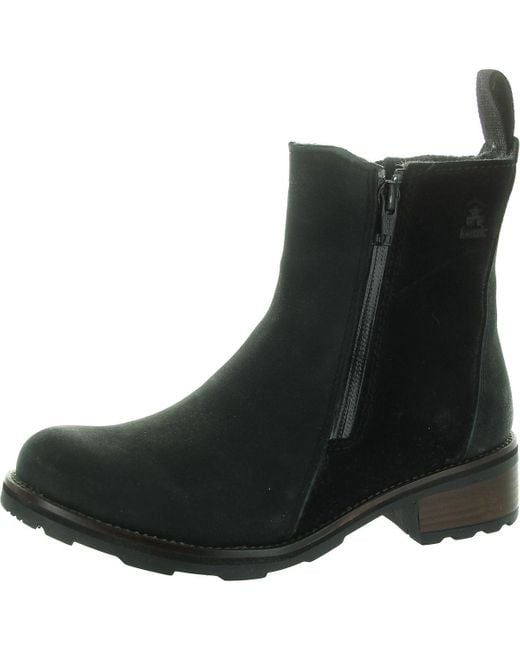 Kamik Black Double Zipper Shooties