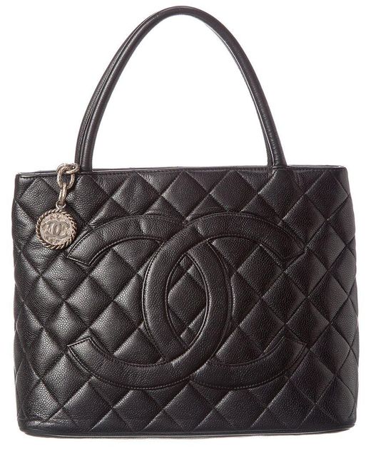 Pre-owned Chanel Black Cc Quilted Leather Shoulder Bag