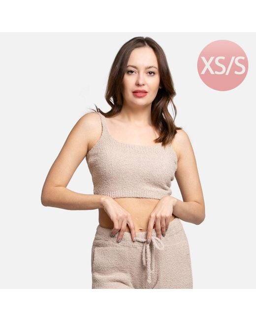 TRUEDAMES Natural Solid Crop Top