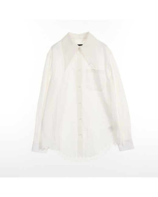 Louis Vuitton White Iconic Collars Shirt Shirt Cotton Off