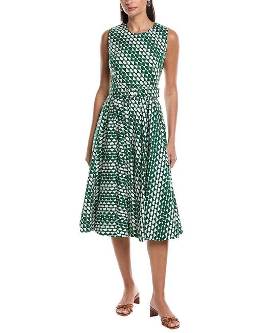 Samantha Sung Green Abelia Shirtdress