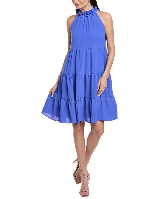 Tahari Blue Mini Dress