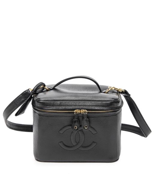 Chanel Black Cc Timeless Large Vanity Bag