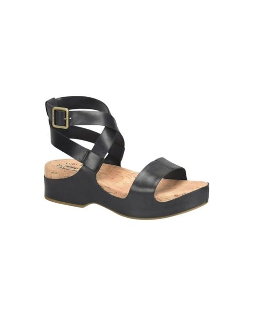 Kork-Ease Black Yadira Sandals