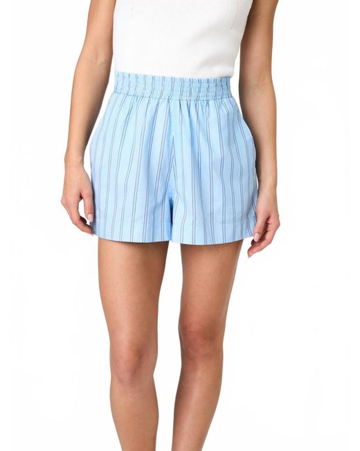 French Connection Blue Lorenzo Stripe Shorts