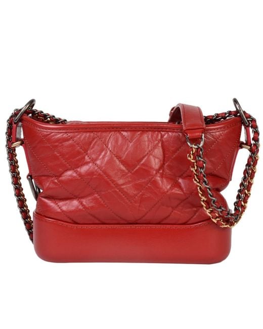 Chanel gabrielle 2024 bag red