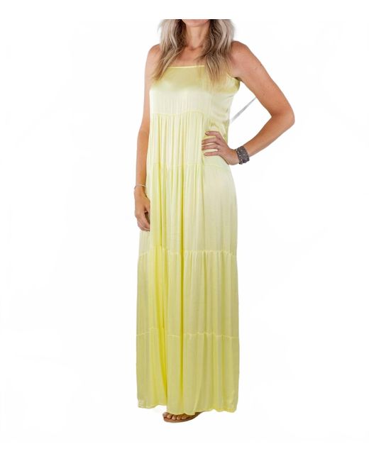Sofia Collections Yellow Jenna Maxi Dress