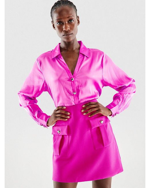 AS by DF Pink Tasha Blouse