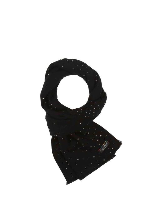 V. Fraas Black Rhinestone Stole