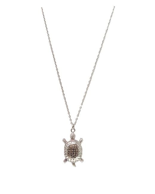 Anna Beck Metallic Large Turtle Necklace