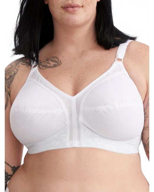 Playtex White 18 Hour Classic Support Wire-free Bra