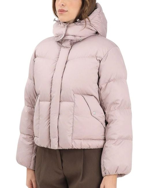 Levi's Pink Polyester Padded Down Jacket