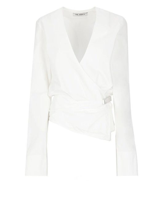 The Attico White Cotton Blouse