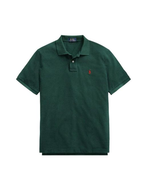 Polo Ralph Lauren Green Classic Fit Cotton Polo T-Shirt for men