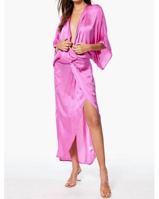 Young Fabulous & Broke Siren Maxi Dress In Tropic Pink