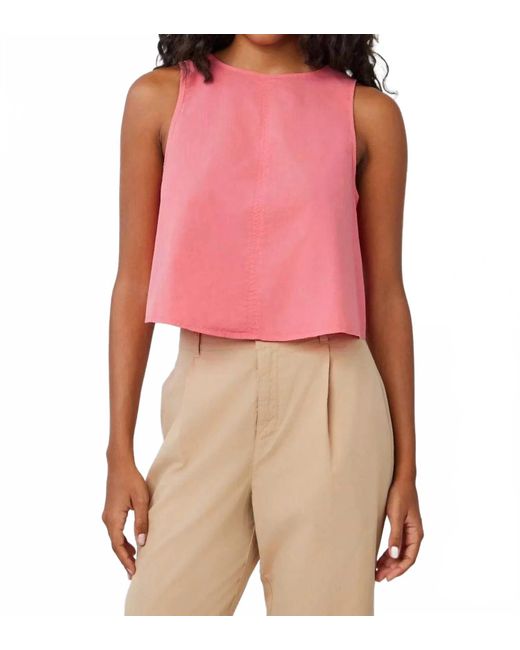 Bella Dahl Pink Sleeveless Button Back Top