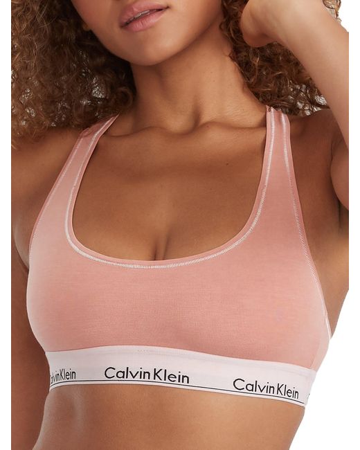 Calvin Klein Brown Modern Cotton Racerback Bralette