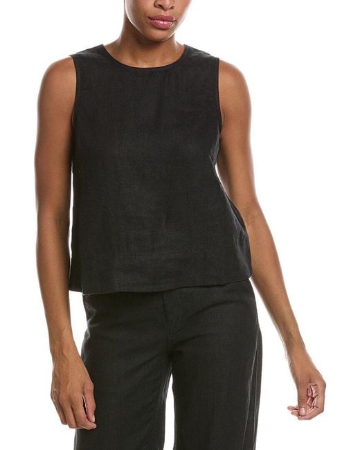 Madewell Black Linen Shell Top