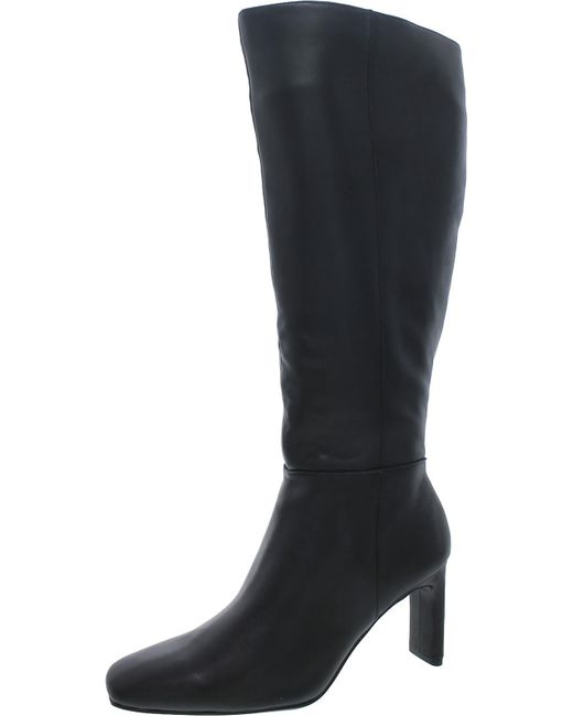 Alfani Black Tristanne Leather Knee-high Boots