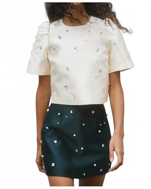 Hunter Bell White Olivia Top