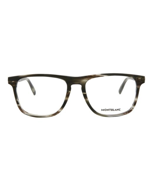 Montblanc Brown Square-Frame Acetate Optical Frames for men
