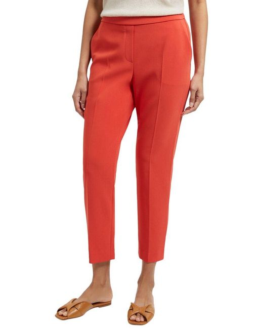 Theory Red Crepe Treeca Pull On
