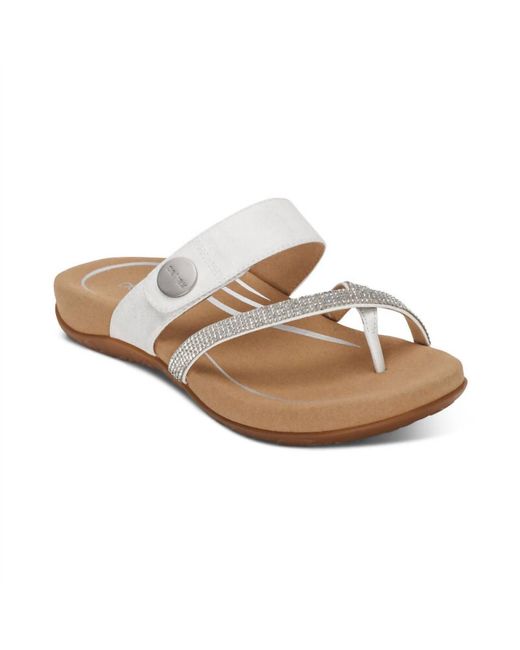 Aetrex Multicolor Izzy Adjustable Slide Sandal