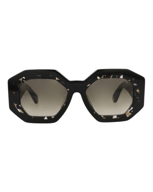 Philipp Plein Black Square-Frame Acetate Sunglasses