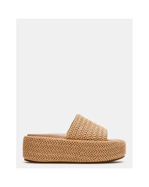 Steve Madden Brown Playa Natural Raffia