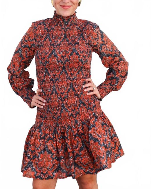 Bindu Red Clotilde Mini Dress