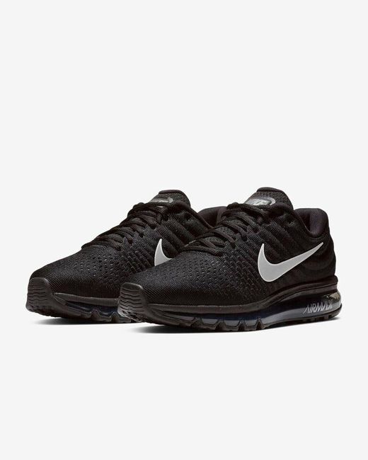 Nike Black Air Max 2017 849559-001 Anthracite Low Top Running Shoes Ref41 for men