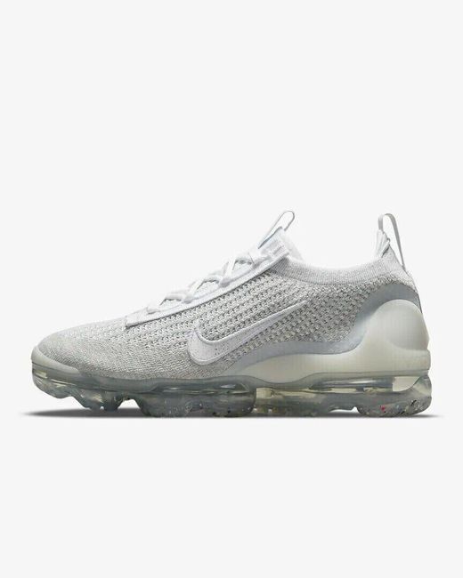 Nike Air Vapormax 2021 Fk Dc4112 100 White Silver Running Shoes