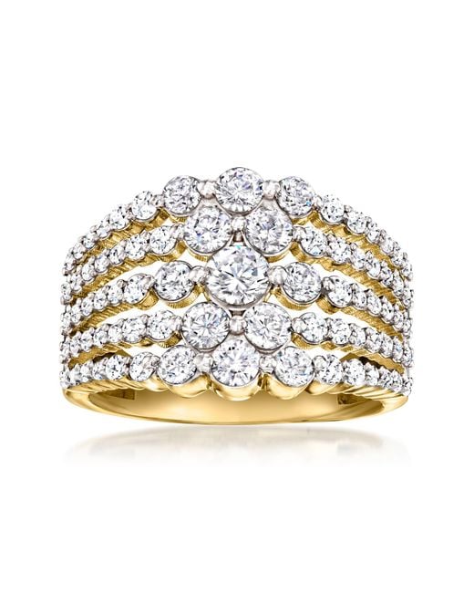 Ross-Simons Metallic Cz Multi-Row Ring