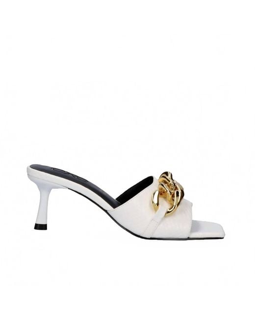 Exe' White Hf5446 Heeled Sandal