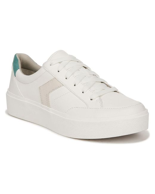 Dr. Scholls White Madison Lace Faux Suede Slip-on Sneakers