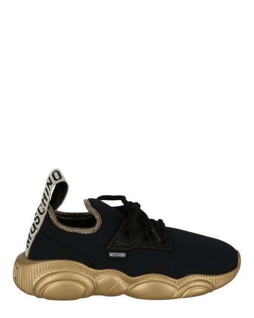 Moschino Black Colorblock Low-top Sneakers