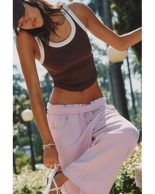LSPACE Brown Ash Tank Top