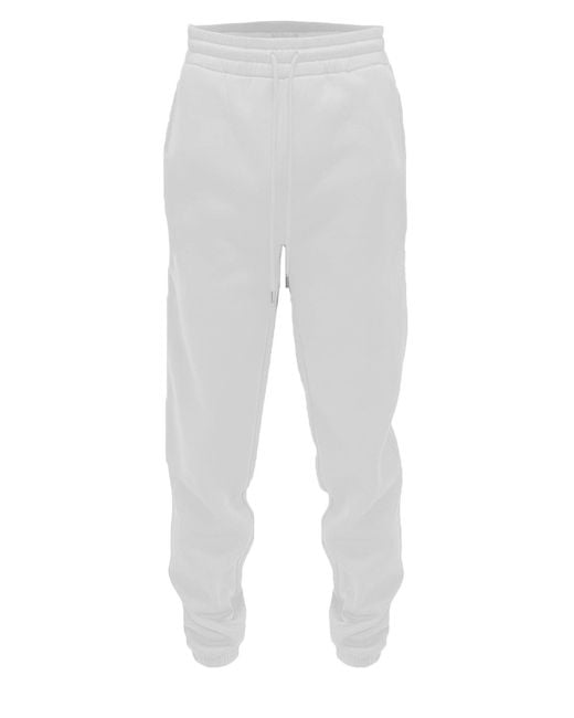 TRUEDAMES White Solid Sweat Pant Joggers for men