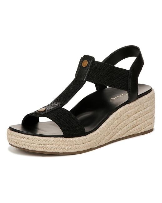 Vionic Black Calera Wedge Sandal