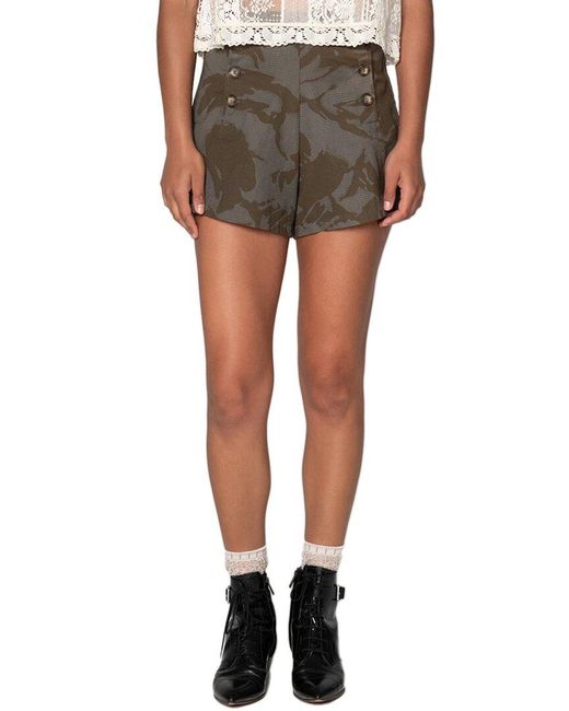 Burning Torch Multicolor Upcycled Jungle Short