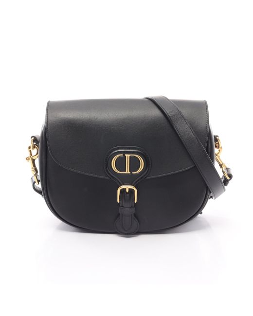 Dior Black Dior Bobby Bag Medium Shoulder Bag Leather