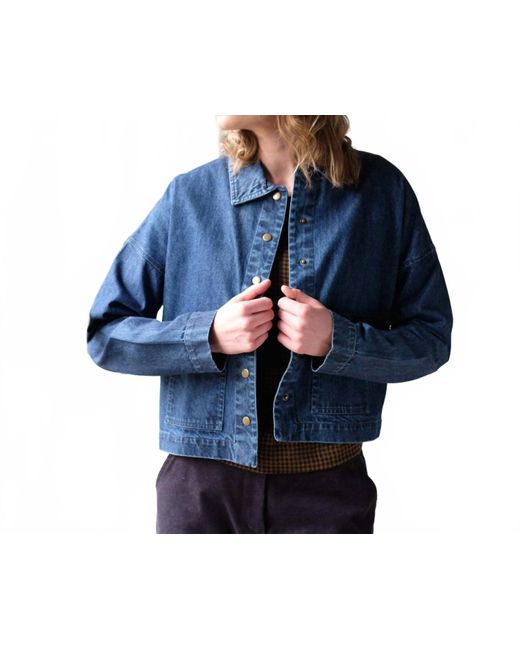 Bibico Women's Blue Maya Relaxed Jean Jacket