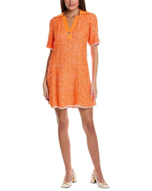 3.1 Phillip Lim Orange Tweed Dress
