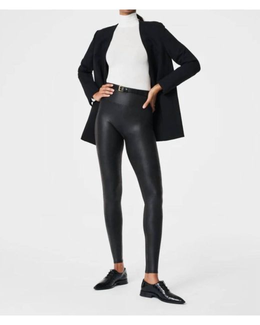 Spanx Black Faux Leather leggings