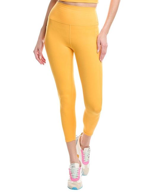 Spiritual Gangster Yellow Evie Wrap Front 7/8 Legging