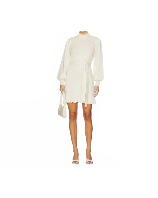 PAIGE White Julita Wool Blend Sweater Dress