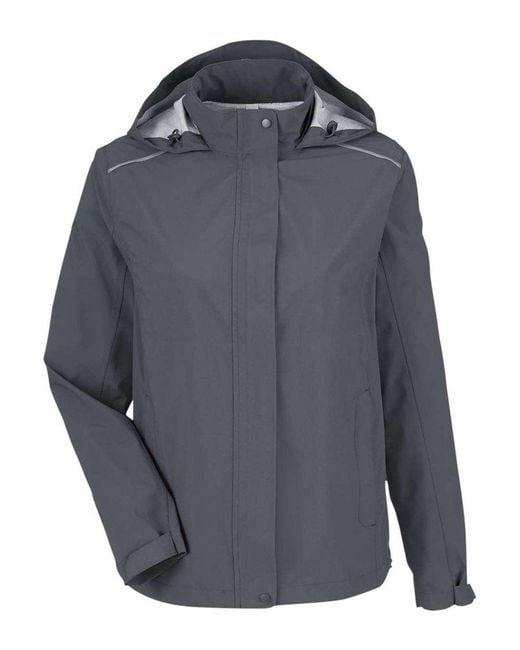 CORE365 Gray Packable Rain Jacket